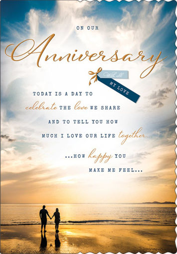 Picture of ON OUR ANNIVERSARY TODAY CARD